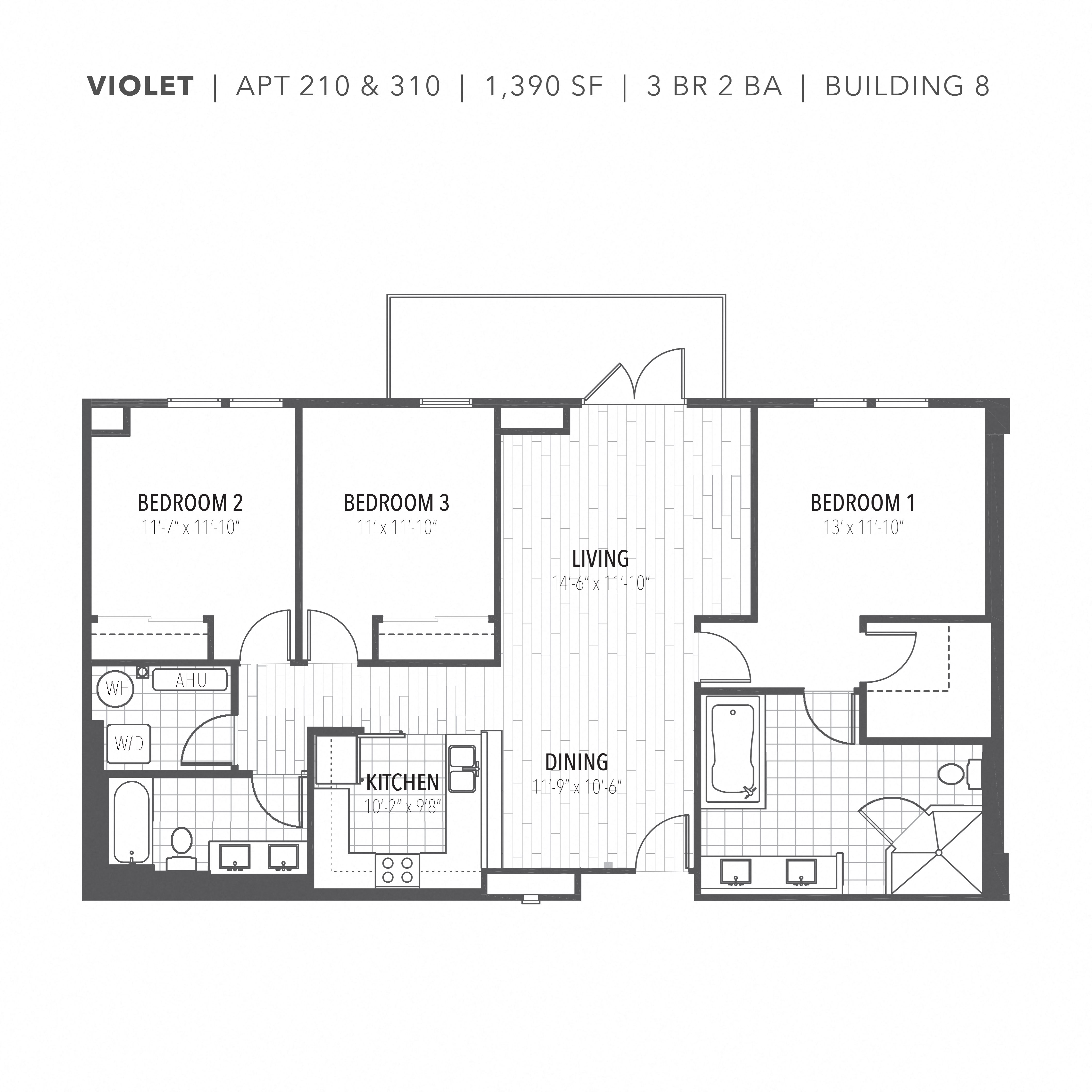 New Apartments In Gainesville Floor Plans at The Flats at Tioga Town