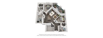 Hawthorne at Friendly Apartments Floor Plan