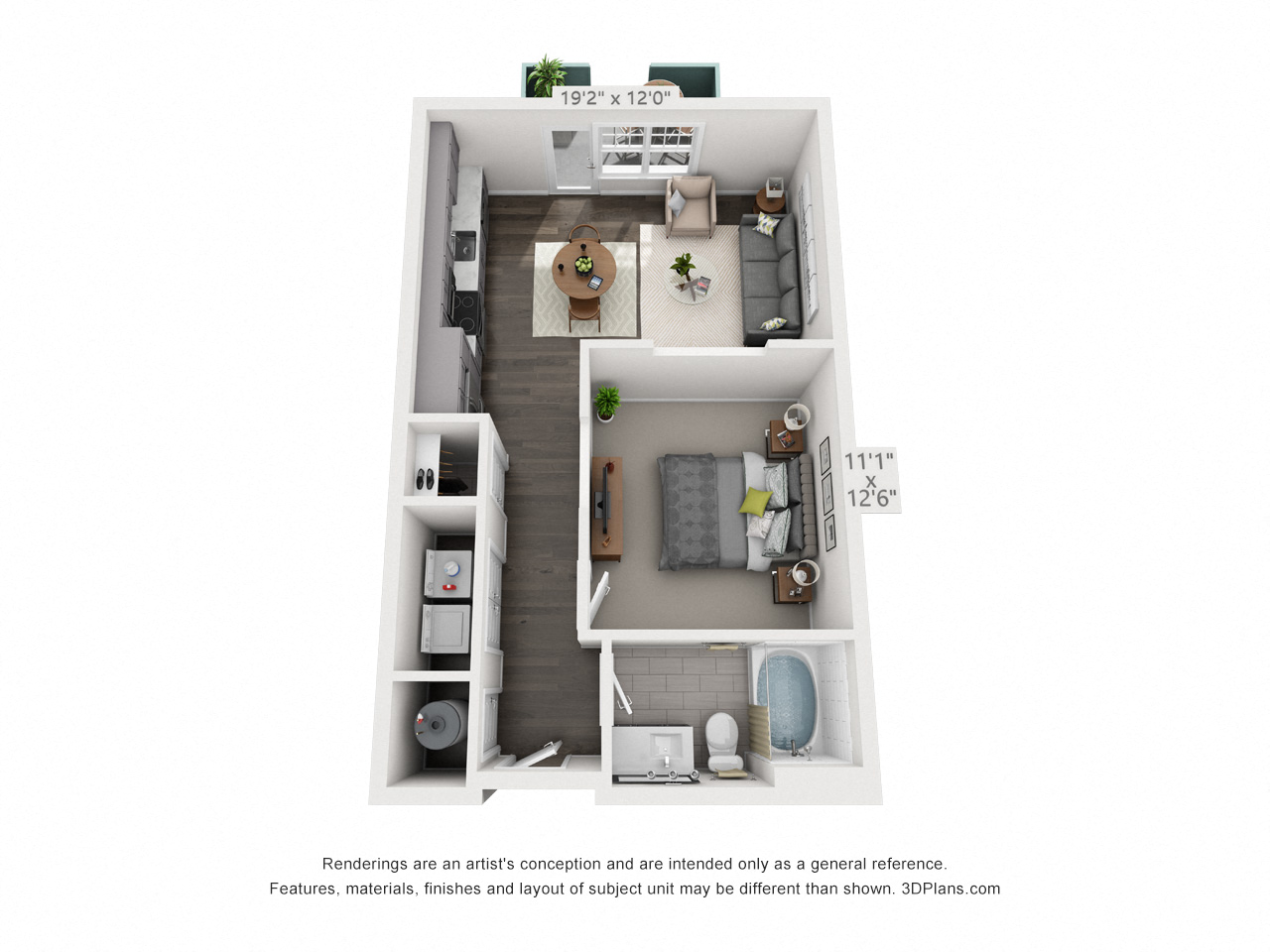 Hawthorne at Friendly Apartments Floor Plan
