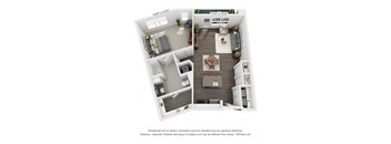 Hawthorne at Friendly Apartments Floor Plan