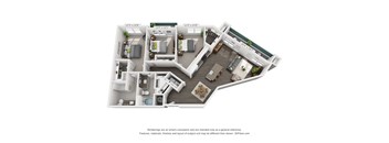 Hawthorne at Friendly Apartments Floor Plan