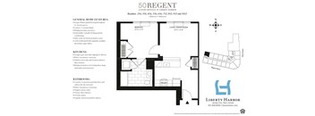 50 REGENT-1 BEDROOM PLAN M