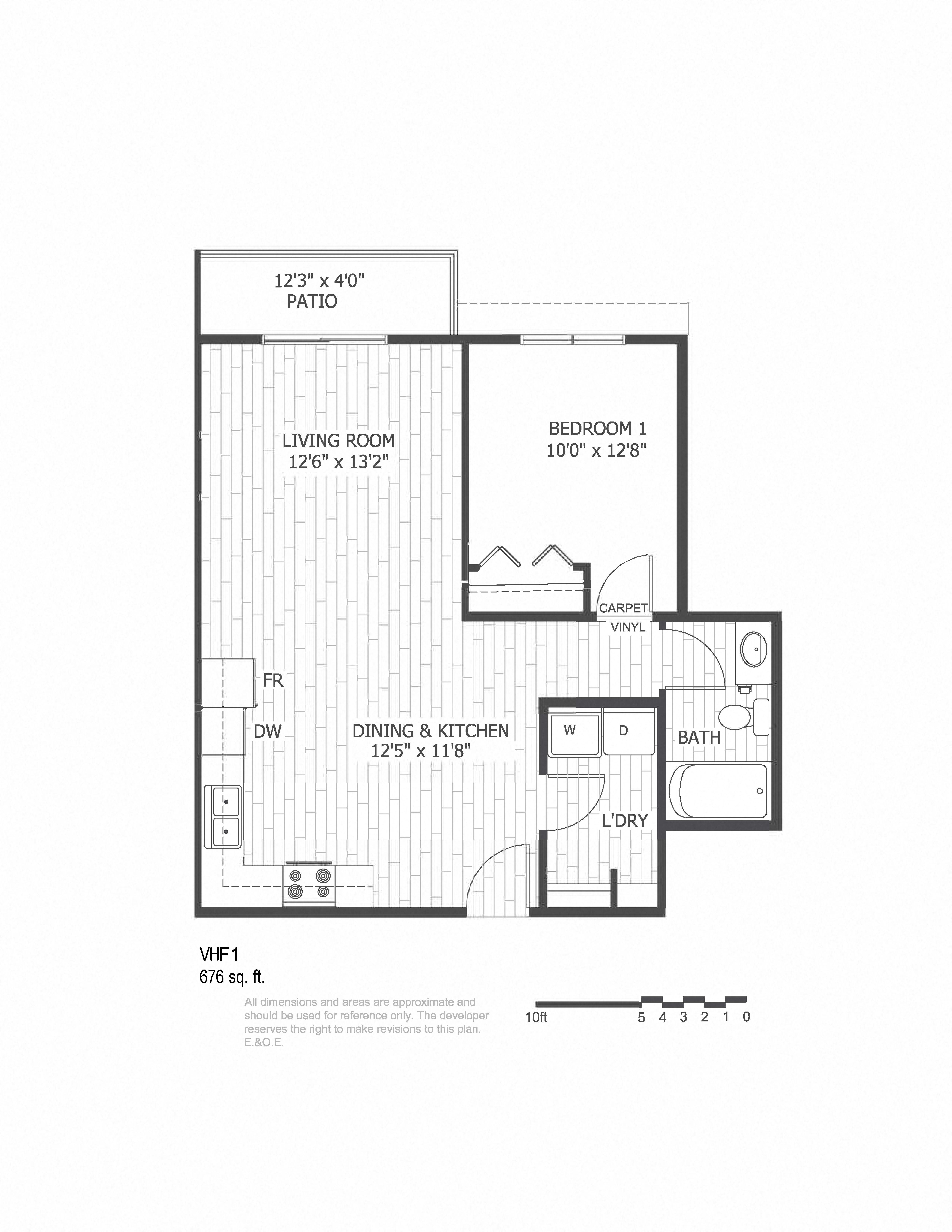 1 Bedroom 1 Bathroom
