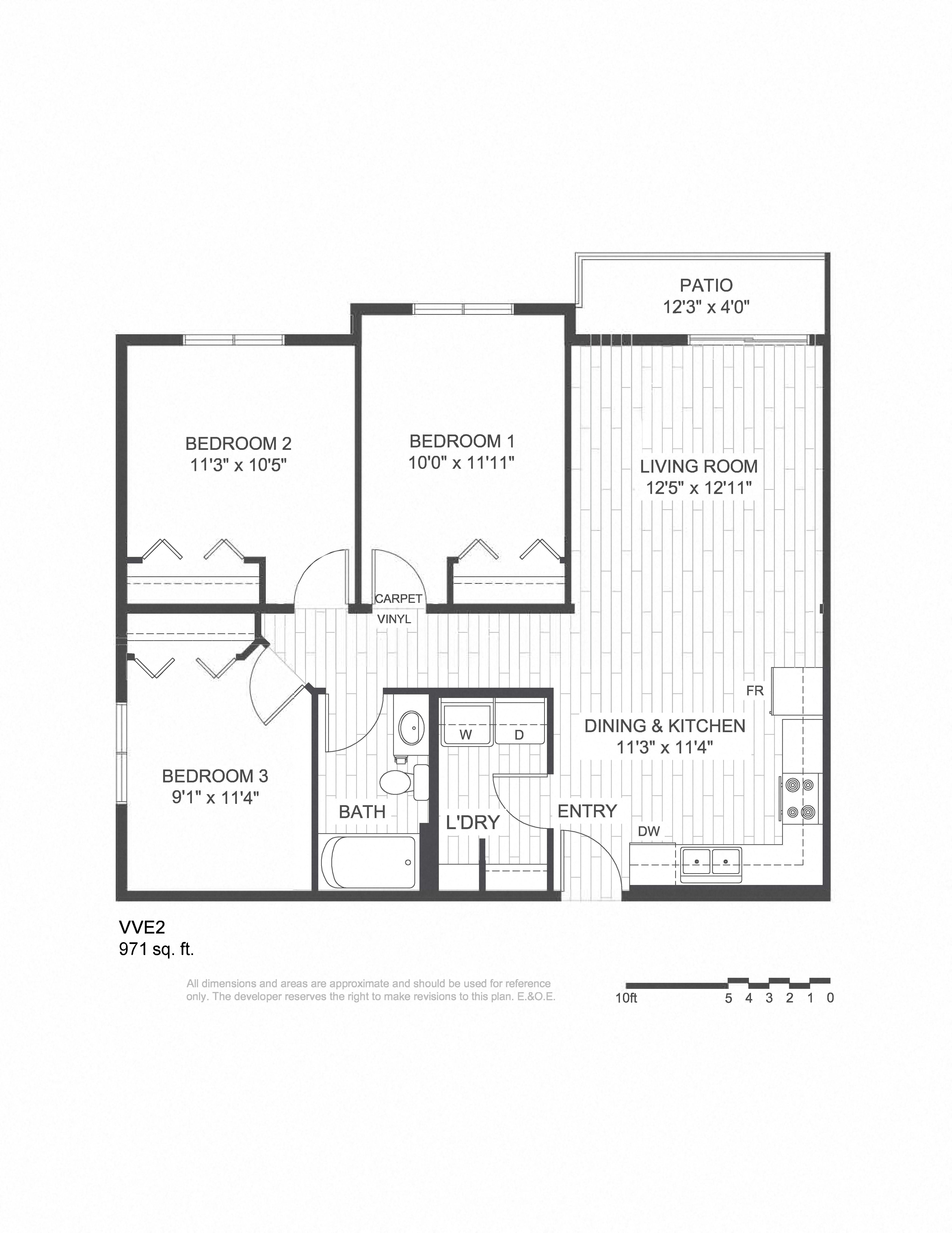 3 Bedroom 1 Bathroom