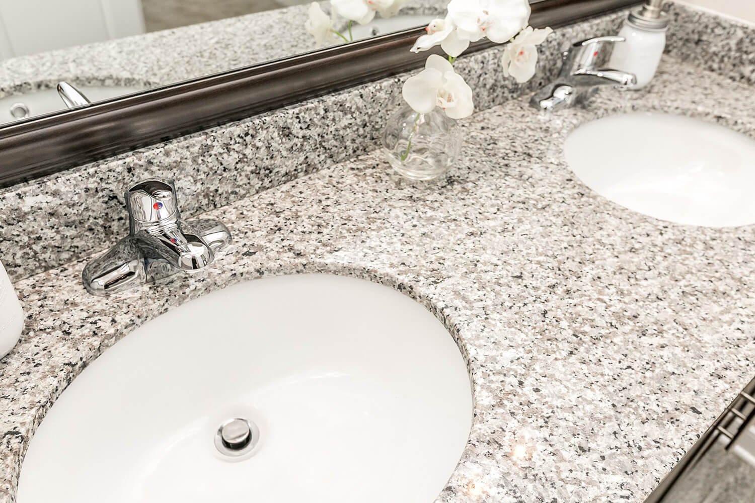 Designer Granite Countertops in all Bathrooms at Townes at Pine Orchard, Ellicott City