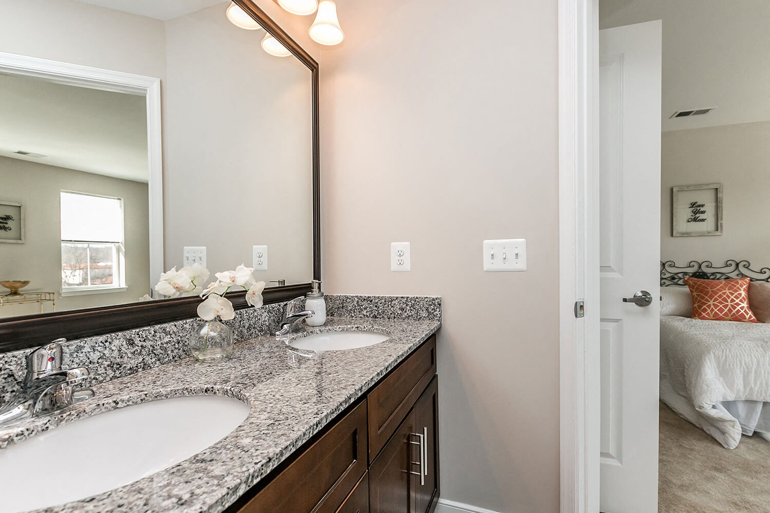 Master Bedroom with Ensuite Spa-inspired bathrooms at Townes at Pine Orchard, Ellicott City, MD 21042