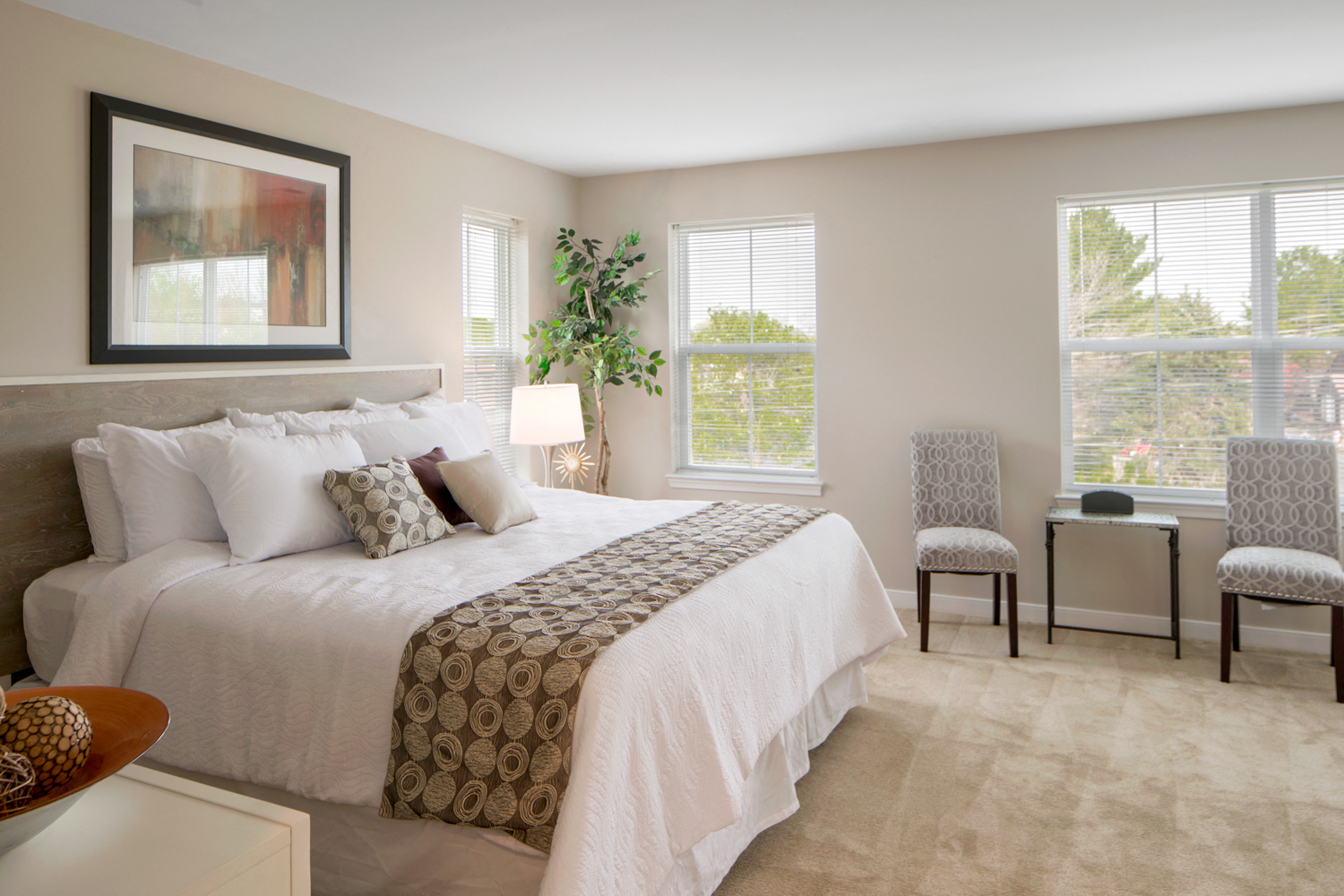 Live in cozy bedrooms at Townes at Pine Orchard, Ellicott City, MD