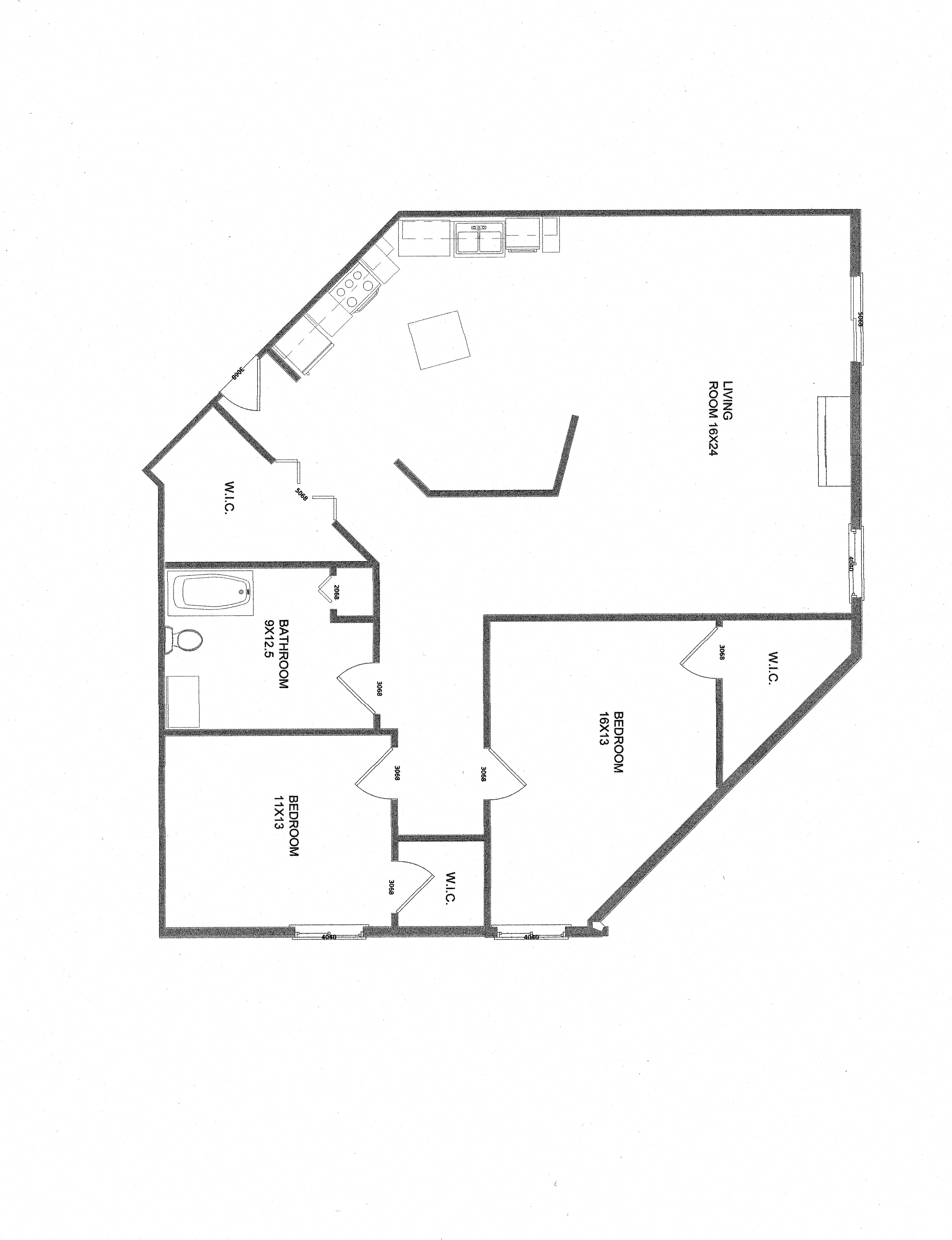 2 Bedroom 1 Bathroom