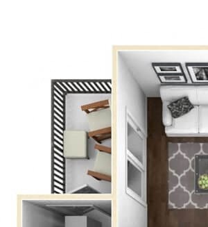 2 bedroom apartment floor plan