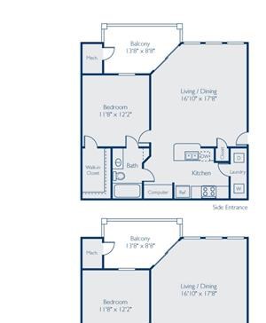 Regatta Bay One Bedroom Floor Plan