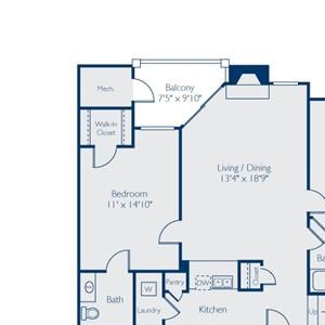 Regatta Bay Two Bedroom Floor Plan