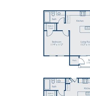 Regatta Bay One Bedroom Floor Plan