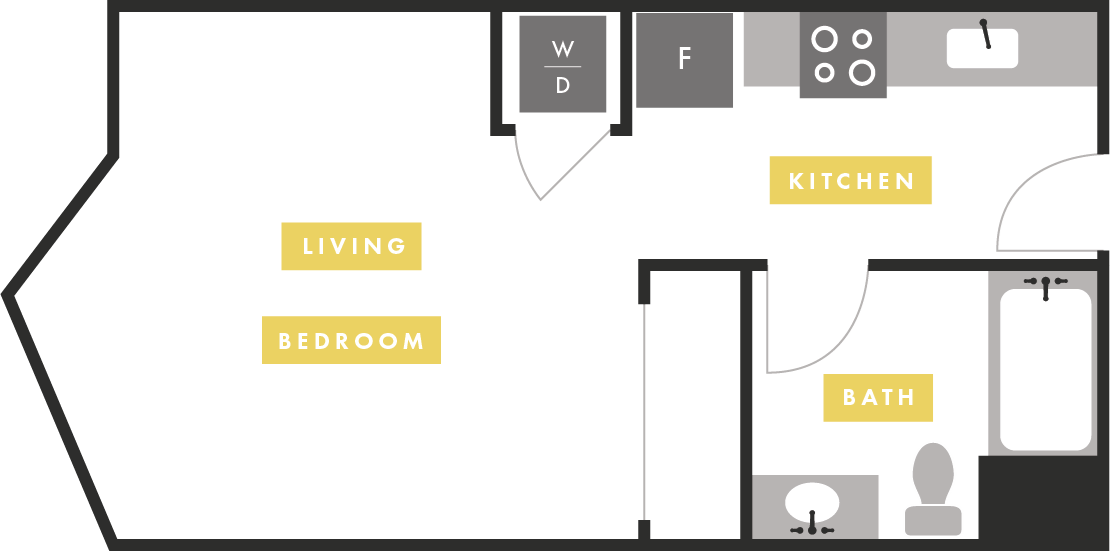 Apartment Layout Apartment Layout at The Martin, San Francisco, CA