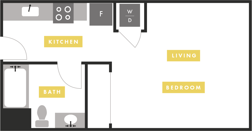 Apartment Layout Apartment Layout at The Martin Apartments, 2051 3rd Street