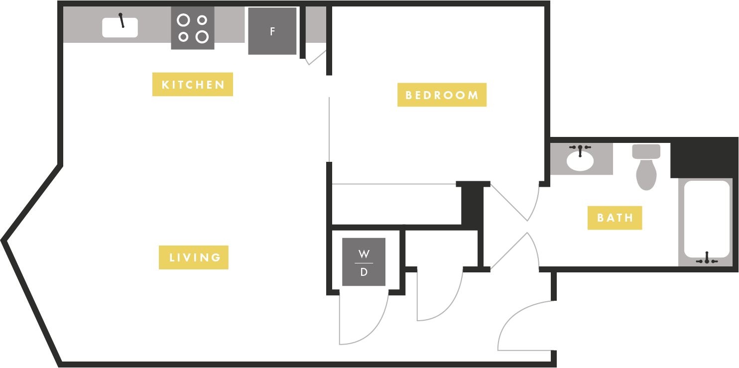 Apartment Layout Apartment Layout at The Martin Apartments, California, 94107