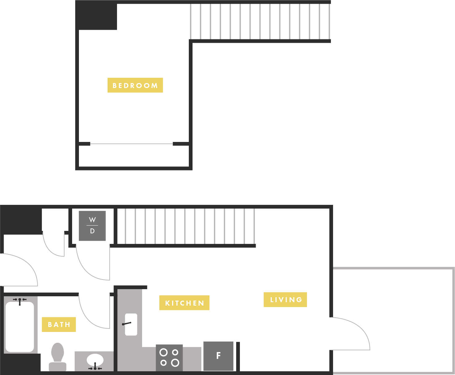 Apartment Layout Apartment Layout at The Martin Apartments, 2051 3rd Street