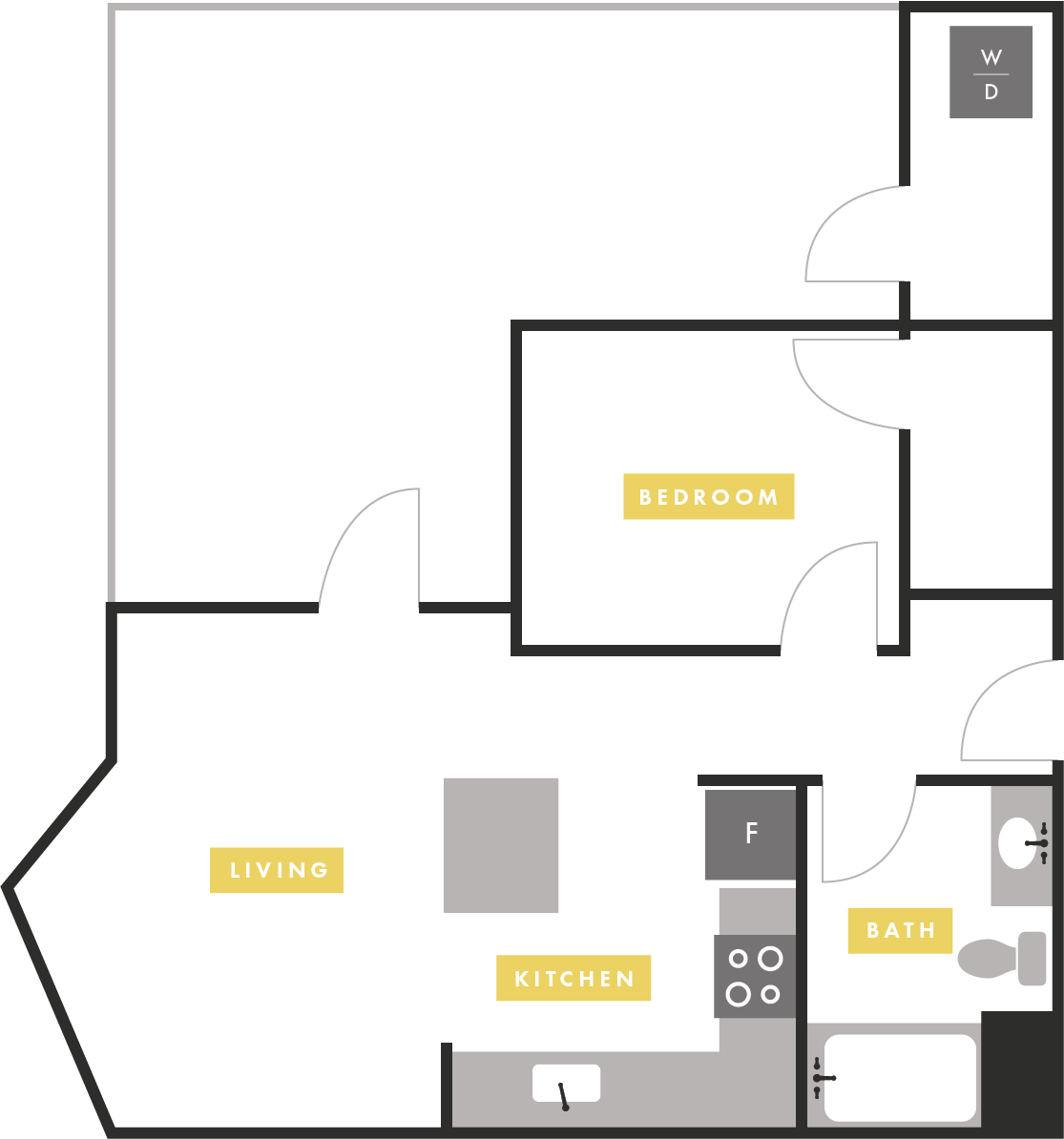 Apartment Layout Apartment Layout at The Martin Apartments, 2051 3rd Street, San Francisco, CA