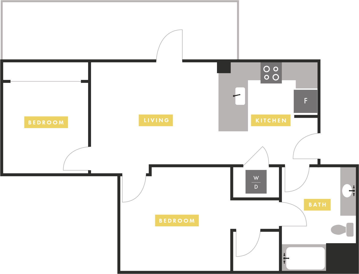 Apartment Layout Apartment Layout at The Martin Apartments, California, 94107