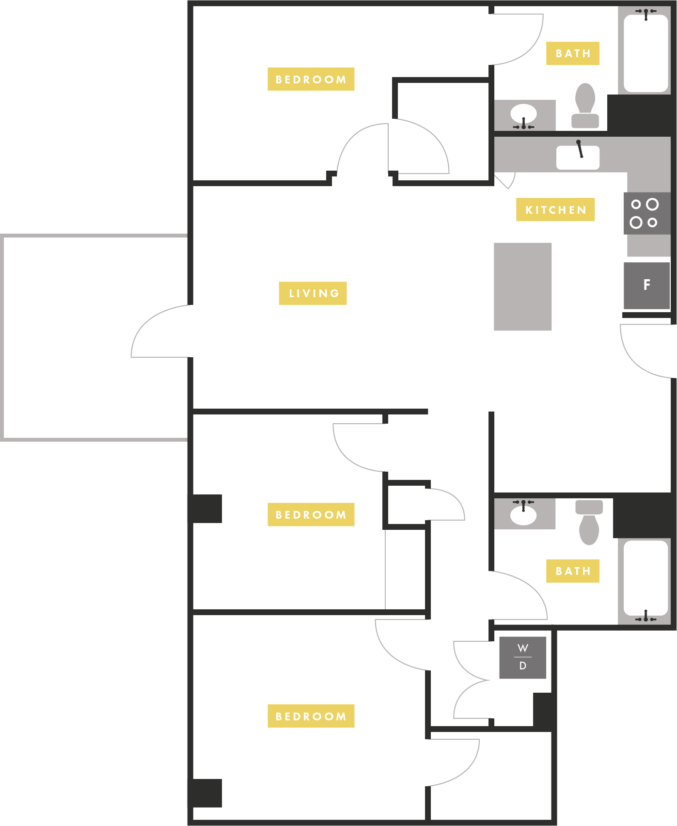 Apartment Layout Apartment Layout at The Martin, San Francisco, 94107