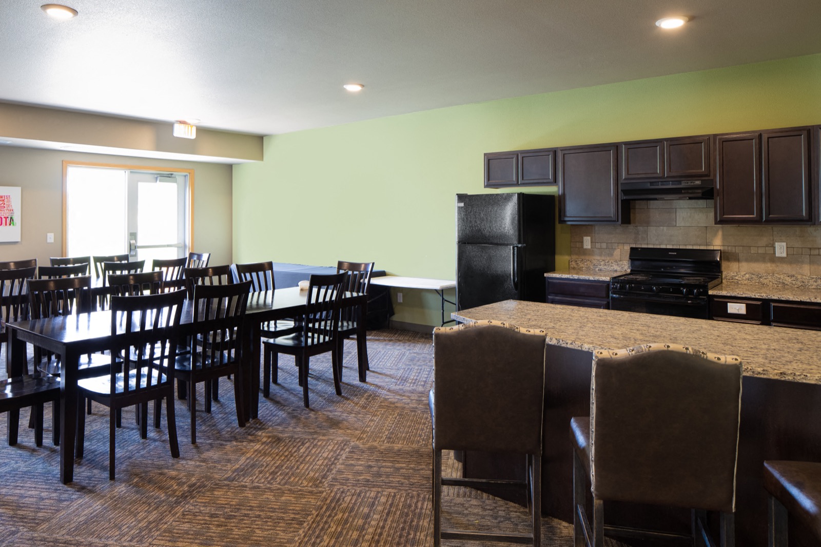 Enjoy time together in the community rooms