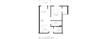 Apartment Floorplan for Pines Rapid City Apartments SD