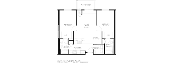 Apartment Floorplan for Pines Rapid City Apartments SD