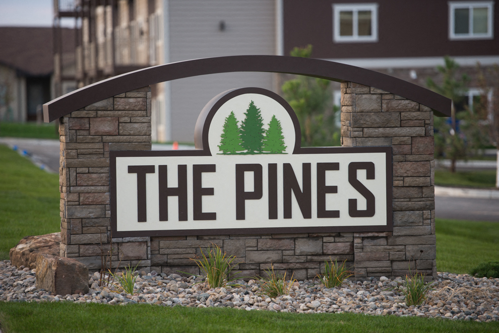 Sign at Pines Rapid City Apartments SD