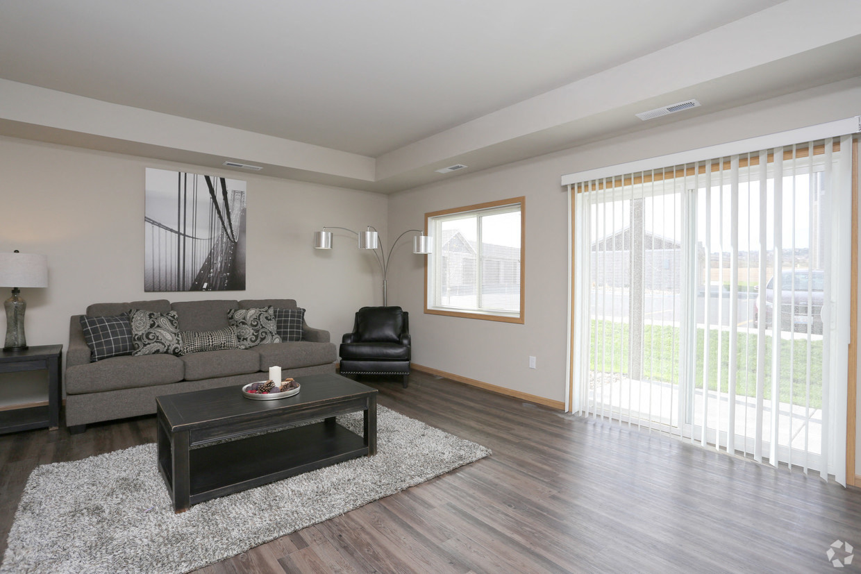 a living room with a couch and a coffee table