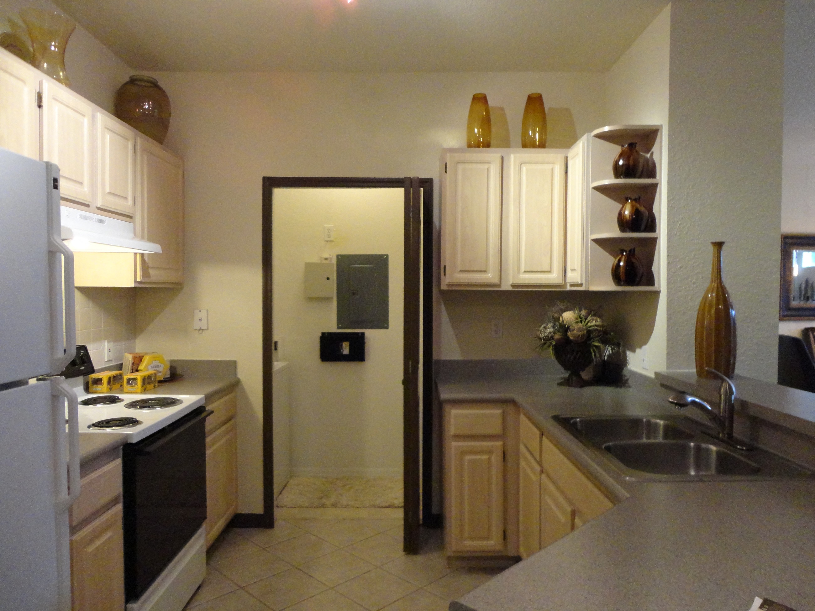 Interior Unit Kitchen Counter Stove Fridge Allegro Palms Riverview Florida