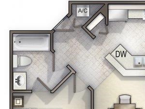 Two Bedroom Two Bath w Balcony Two Bedroom Two Bath With Balcony Floor Plan Allegro Palms Riverview Florida