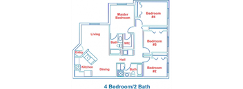 Four Bedroom Two Bath