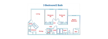 Three Bedroom Two Bath