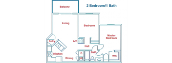 Two Bedroom One Bath