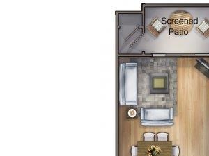 Gran Canaria Floor plan three bedroom two bathroomMira Lagos Bradenton, Florida