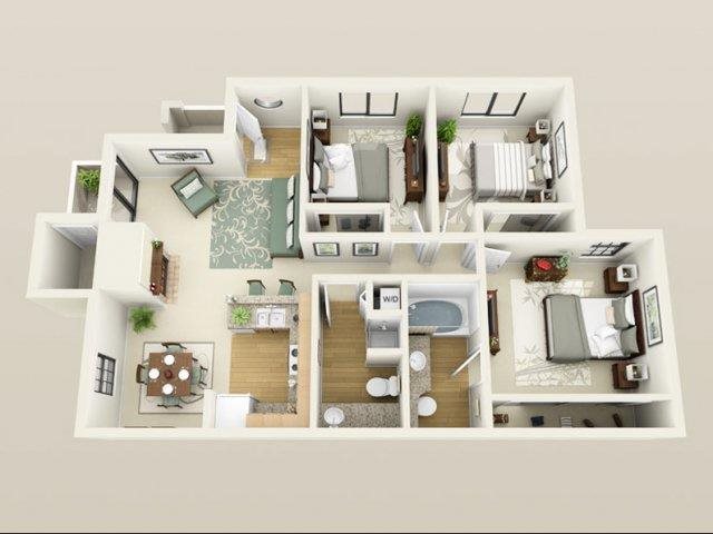Three Bedroom Two Bathroom Pacific Harbor Las Vegas Nevada