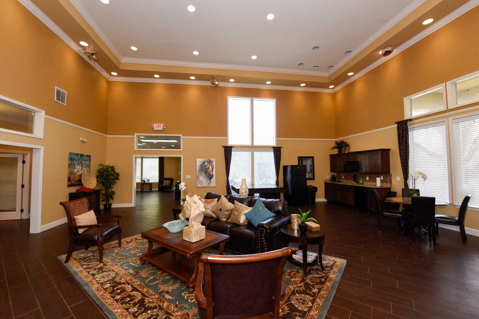 Clubhouse seating area Reflection Riverview Florida