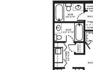 Starboard FloorPlan Starboard FloorPlan at Seaside Villas Apartments, Pacifica SD Mgt, Florida