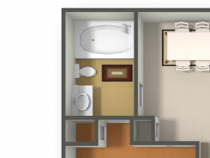 One Bedroom One Bathroom Floor Plan Las Vegas Henderson Nevada
