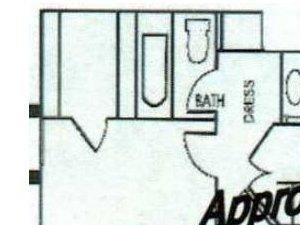 Barcelona Floor plan one bedroom one bathroom Valencia Las Vegas, Nevada