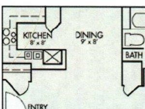 Madrid Floor plan with three bedrooms two bathrooms Valencia Las Vegas, Nevada