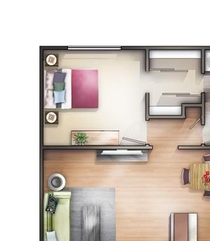 1 Bedroom 1 Bath 1 Bedroom 1 Bath at Woodlawn Gardens Apartments, Chula Vista, CA, 91910