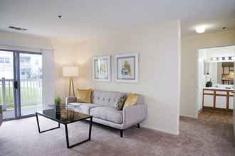 Living Room With Balcony Living Room With Balcony at Idlewild Creek Apartments, Cornwall, 12518