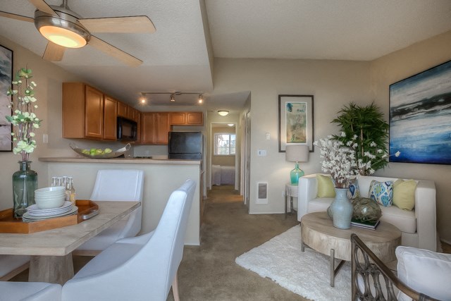 Kitchen And Living at Waterford Apartments, Everett