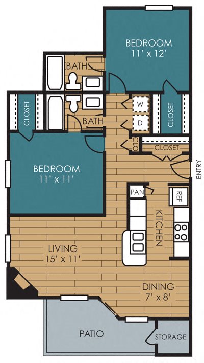 The Manhattan Apartments in Dallas TX | Broadway | 2 Bedroom Apartment Broadway