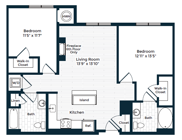 Suite A Floorplan