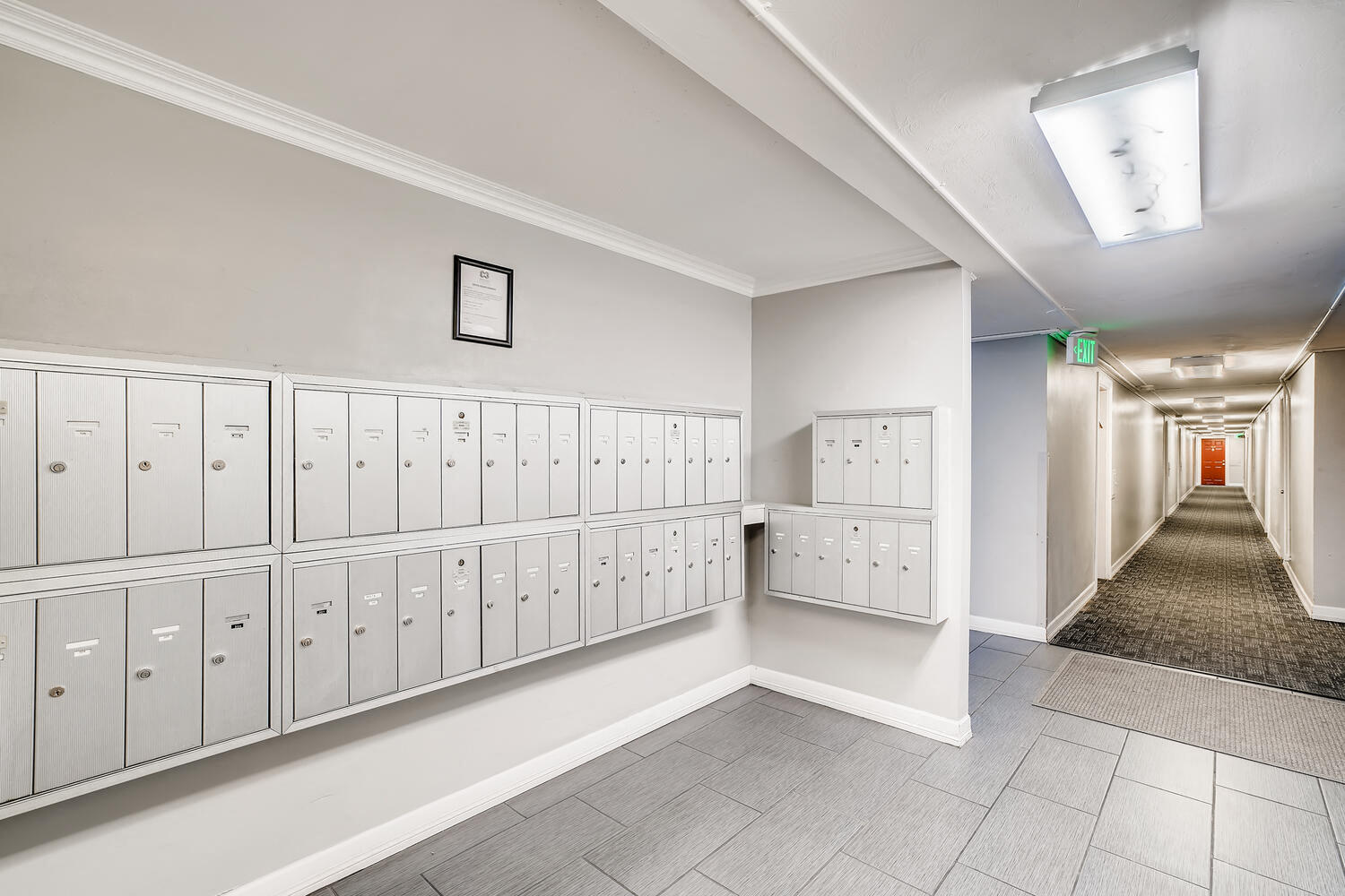 The Mailbox Area at Mondrian Colorado Apartments