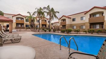 Cantera pool view with nice relaxation area