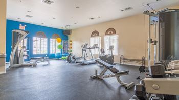 Desert Sands fitness center with plenty of equipment.