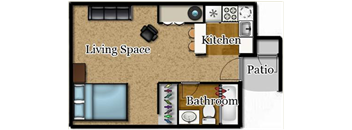 El Encanto new studio floor plan