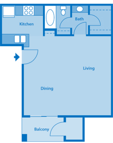 Sycamore Creek Studio Floor Plan